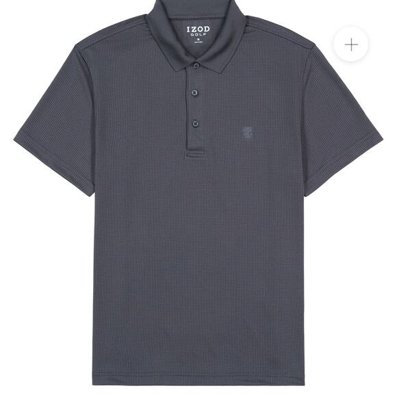 IZOD Golf Pro Tech Grid Polo NWT Men’s L Bright White - Picture 8 of 10